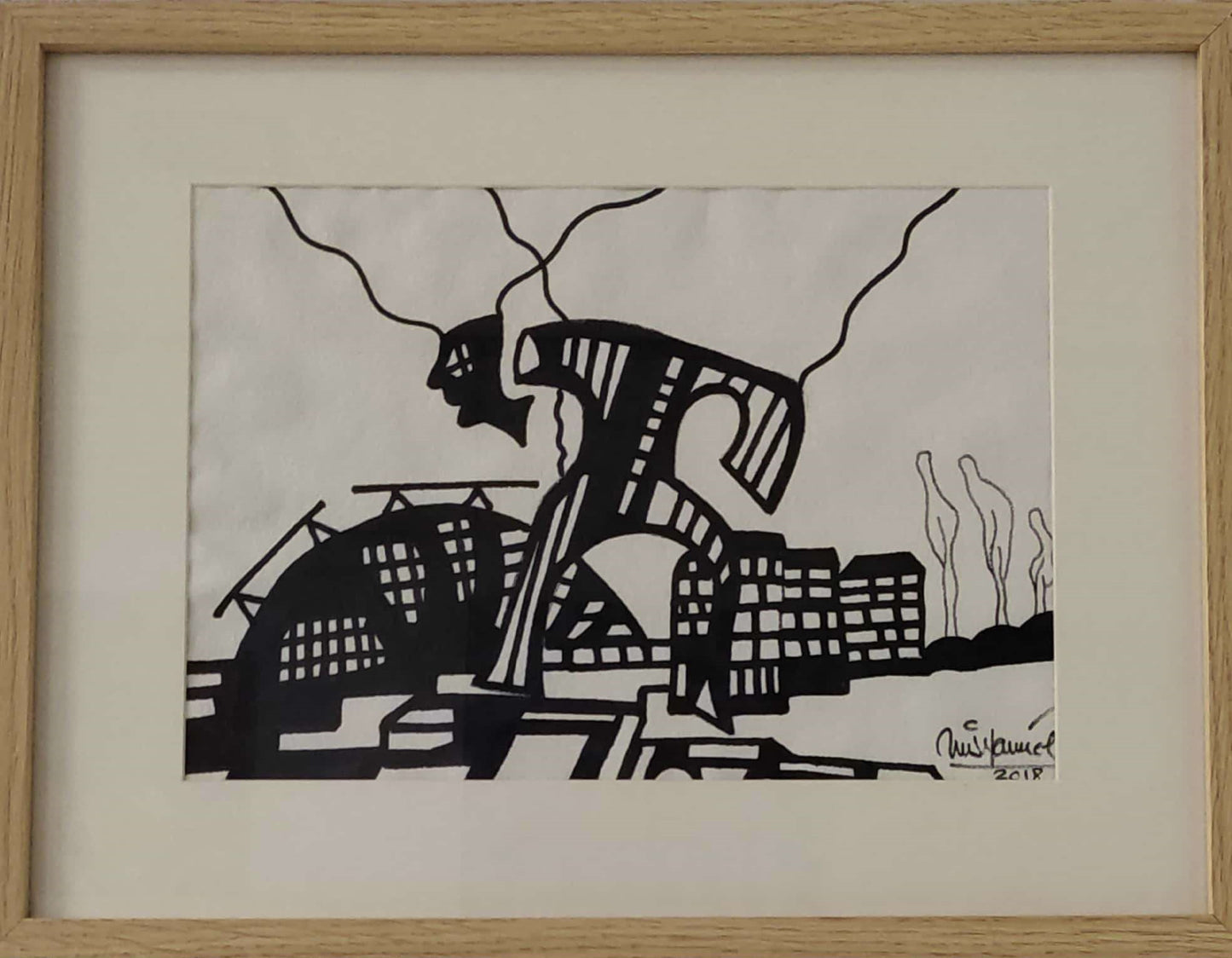 Parque. El hombre en las nubes.